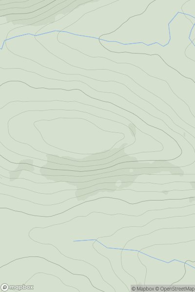 Thumbnail image for Creag Loisgte [Loch Rannoch to Glen Lyon] showing contour plot for surrounding peak